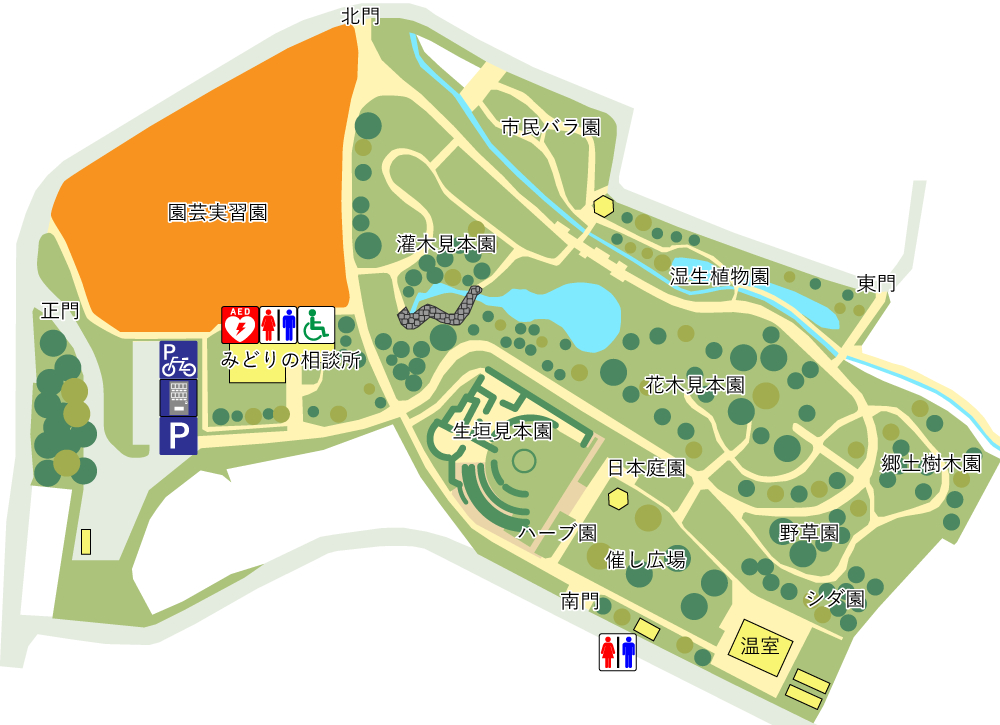 千葉市都市緑化植物園 植物園 園芸実習園